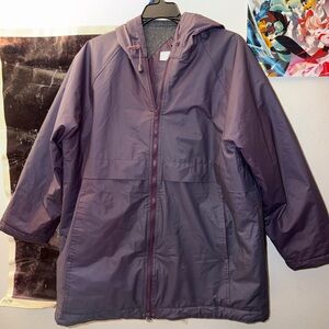 Women's Purple Hooded Cape